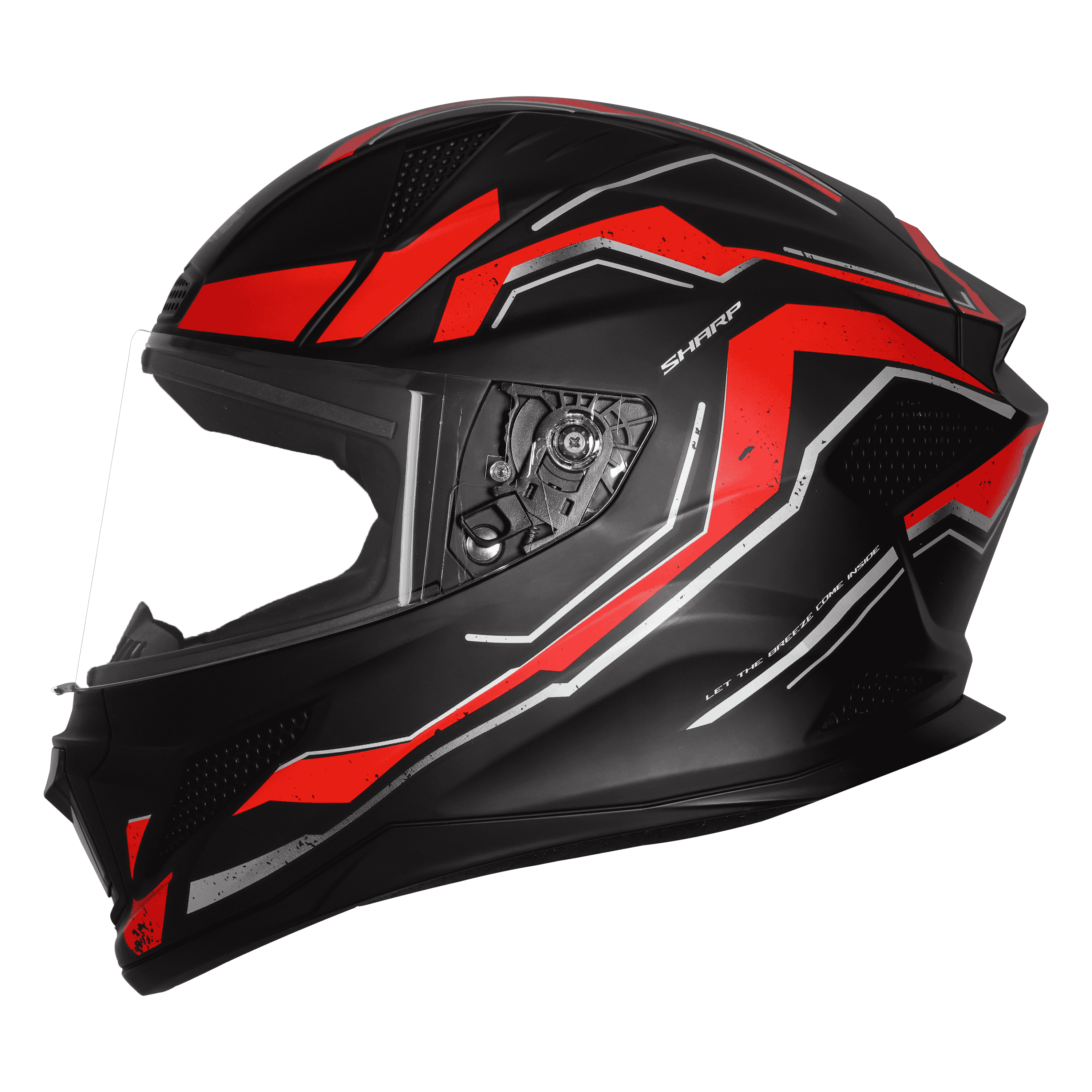 SBH-25 SV SHARP SPIRIT GLOSSY BLACK WITH RED